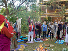 Machig Rinpoche's morning fire ceremony
